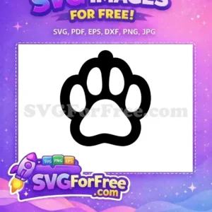 Free Black Paw Print Free Animal Pet Earrings Free SVG Free Black Paw Print Free Animal Pet Earrings Free SVG