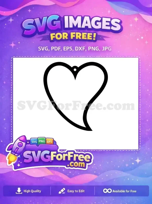 Free Simple Black Heart Free Outline Dangle Earrings Free SVG Free Simple Black Heart Free Outline Dangle Earrings Free SVG