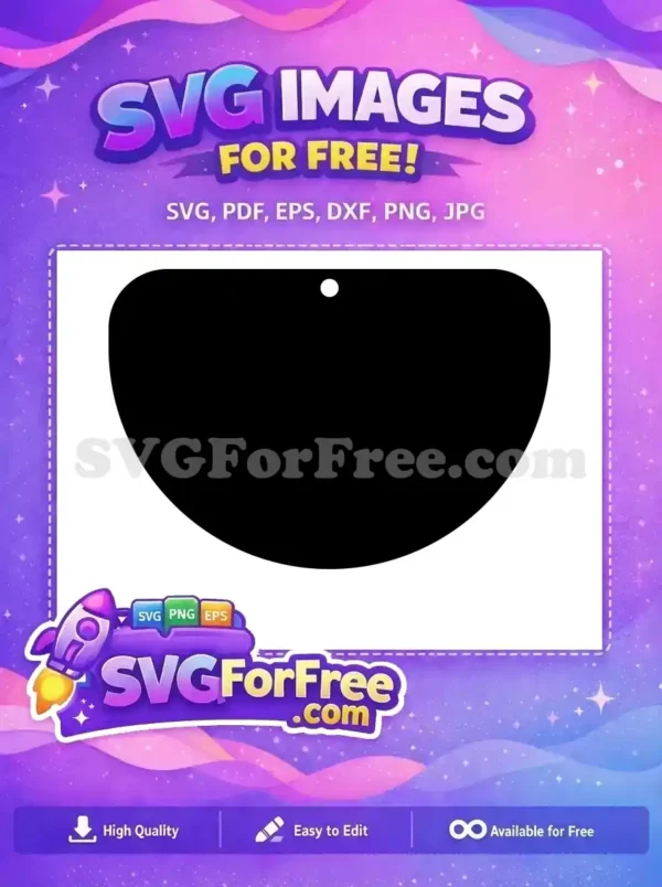 Free Black Teardrop Shape Free Blank Design Template Crafting Project Free SVG