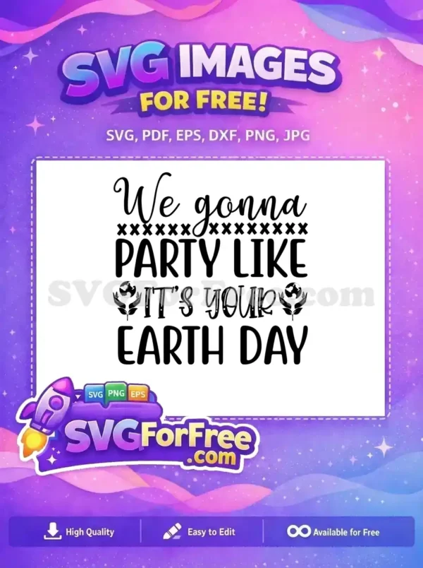Free Earth Day Party Free Planet Hands Earth Free SVG