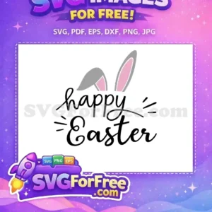 Free bunny ears Free Happy Easter script Easter Free SVG Free bunny ears Free Happy Easter script Easter Free SVG