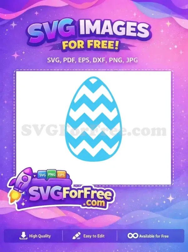 Free Blue Chevron Patterned Free Easter Egg Design Easter Celebration Free SVG Free Blue Chevron Patterned Free Easter Egg Design Easter Celebration Free SVG