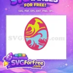 Free Yellow Wave Free Blue Wave Easter Egg Free SVG - Instant Download