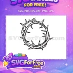 Free Thorny Crown Free Easter Christian Symbol Passion Free SVG - Instant Download