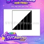 Free Rising White Lines Free Minimalist Graphic Art Elements Free SVG - Instant Download