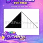 Free White Dot Pattern Free Geometric Triangle Element Number One Free SVG - Instant Download