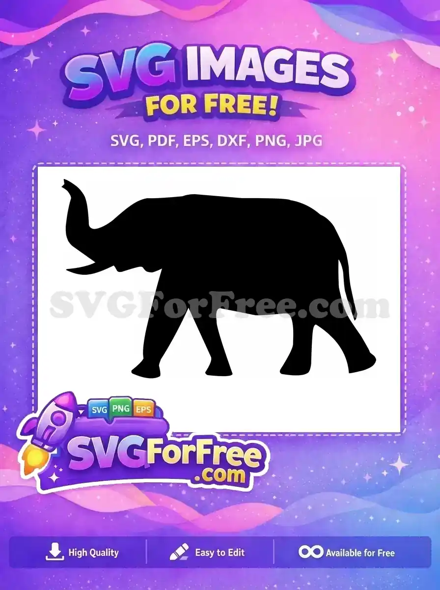 Free Baby Flying Elephant Free Magical Silhouette Dumbo Free SVG