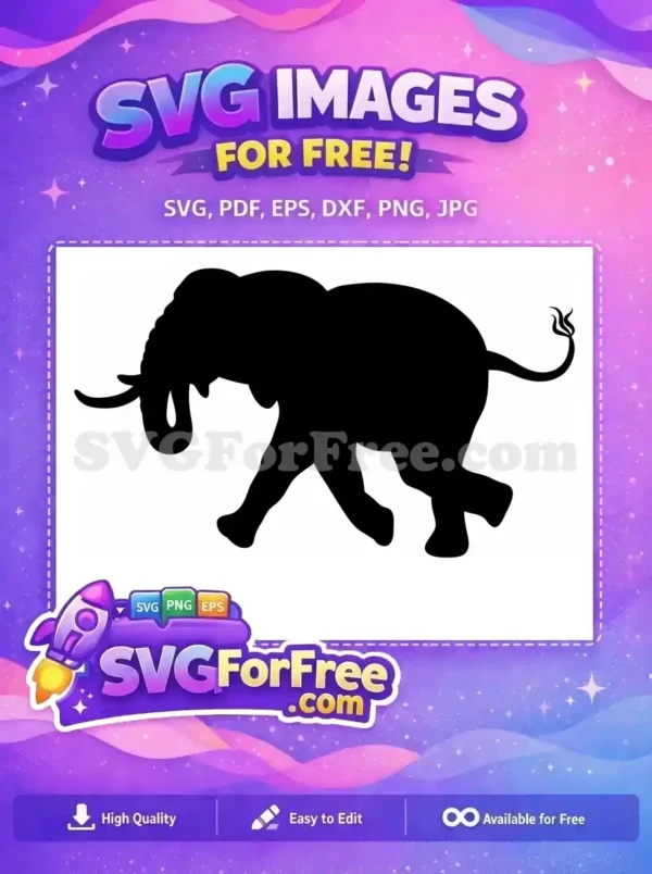 Free Dumbo Silhouette Free Cute Flying Dumbo Free SVG Free Dumbo Silhouette Free Cute Flying Dumbo Free SVG