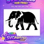 Free Majestic Elephant Free Safari Wildlife Nature Lover Free SVG - Instant Download