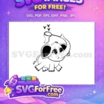Free Happy Baby Elephant Free Butterfly Net Silhouette Adorable Free SVG - Instant Download
