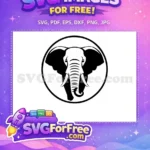Free Elephant Silhouette Free African Safari Wildlife Jungle Adventure Free SVG - Instant Download