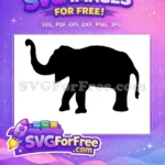 Free Black Elephant Free Majestic African Wildlife Free SVG 1 - Instant Download