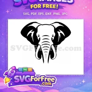 Free Black Elephant Free Detailed African Wildlife Silhouette Free SVG Free Black Elephant Free Detailed African Wildlife Silhouette Free SVG