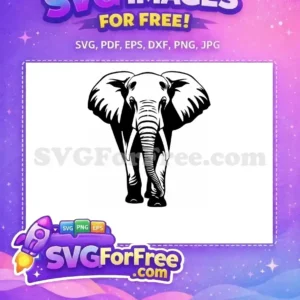 Free Black Elephant Free Detailed Silhouette Elephant Design Free SVG Free Black Elephant Free Detailed Silhouette Elephant Design Free SVG