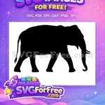 Free cute flying elephant Free magic circus Dumbo Free SVG - Instant Download