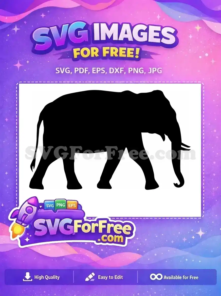 Free cute flying elephant Free magic circus Dumbo Free SVG