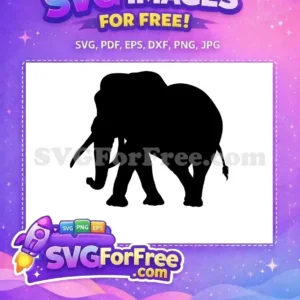 Free Black Elephant Silhouette Free Majestic African Animal Wildlife Free SVG Free Black Elephant Silhouette Free Majestic African Animal Wildlife Free SVG