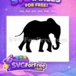 Free Majestic Walking Free Powerful Animal African Wildlife Free SVG - Instant Download
