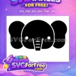 Free Detailed Elephant Silhouette Free Graceful African Wildlife Jungle Animals Free SVG - Instant Download
