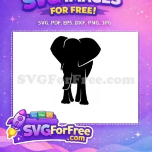 Free Black Elephant Free Majestic Silhouette Animal Art Free SVG