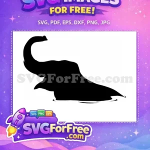 Free Black Elephant Silhouette Free African Wildlife Decor Free SVG