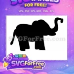 Free Majestic Elephant Free Detailed Outline Wildlife Animal Free SVG - Instant Download