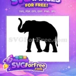 Free Flying Baby Elephant Free Circus Outline Dumbo Disney Free SVG - Instant Download