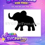 Free Majestic Elephant Free Elegant Design Elephant Free SVG - Instant Download