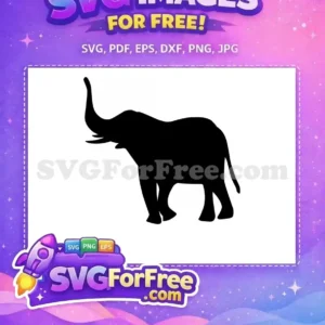 Free Black Elephant Free Simple Dumbo Free SVG Free Black Elephant Free Simple Dumbo Free SVG