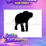 Free Majestic Black Elephant Free Graceful Wildlife African Free SVG - Instant Download