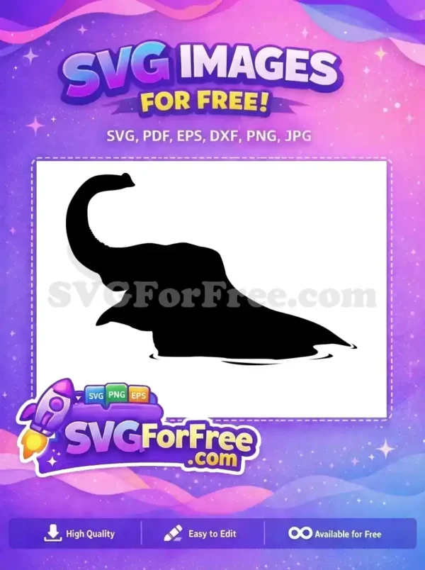Free Raised Trunk Elephant Free Black Silhouette Safari Free SVG