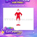 Free Red Free Pose Elf Buddy's Musical Christmas Free SVG - Instant Download