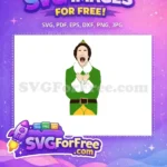 Free Shouting Elf Free Green Suit Buddy Elf Free SVG - Instant Download