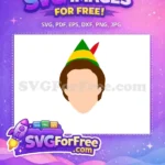 Free Greenhat Free Brownhair Elf Buddy's Musical Christmas Free SVG - Instant Download