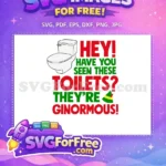 Free Ginormous Toilet Free Buddy Hat Elf Free SVG - Instant Download