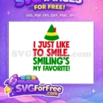 Free Elf Hat Free Smiling Quote Buddy Christmas Free SVG - Instant Download
