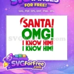 Free Red Hat Free OMG Know Him Elf Free SVG - Instant Download