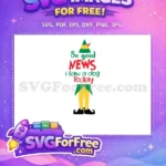 Free Buddy Hat Quote Free Elf Costume Christmas Free SVG - Instant Download