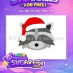 Free Raccoon Free Santa Elf Buddy's Musical Christmas Free SVG - Instant Download