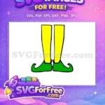 Free Yellow Free Elfshoes Elf Buddy's Musical Christmas Free SVG - Instant Download
