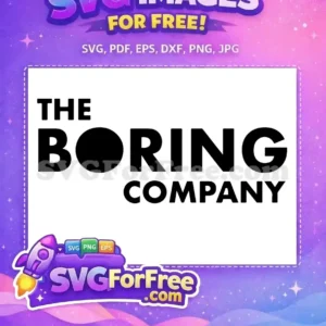 Free Black Free Logo Boring Company Elon Musk Free SVG