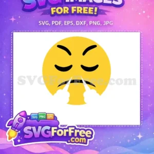 Free Angry Yellow Face Free Steaming Nose Emoji Free SVG
