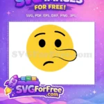 Free Sad Yellow Emoji Free Deceiving Long Nose Pinocchio Character Free SVG - Instant Download