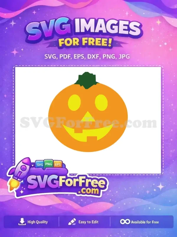 Free Orange Jack-o-lantern Free Yellow Face Emoji Halloween Free SVG