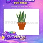Free Snake Plant Free Brown Pot Encanto Disney Free SVG - Instant Download