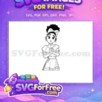 Free Worried Mirabel Free Heart Earrings Headband Encanto Disney Free SVG - Instant Download