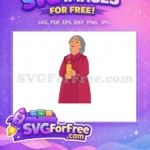 Free Abuela Alma Grey Hair Free Golden Candle Sparks Encanto Free SVG - Instant Download