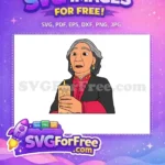 Free Abuela Concerned Free Candle Pink Encanto Disney Free SVG - Instant Download