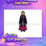 Free Kind Abuela Alma Grey Hair Free Magenta Shawl Encanto Disney Free SVG - Instant Download