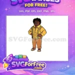 Free Happy Félix Yellow Shirt Free Smiling Curly Hair Encanto Free SVG - Instant Download